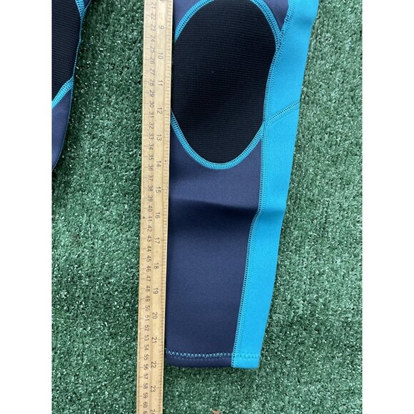 Vofiw Full Body Swimsuit Youth Kids Black Blue Zipper Back Size 10 - Picture 10 of 13